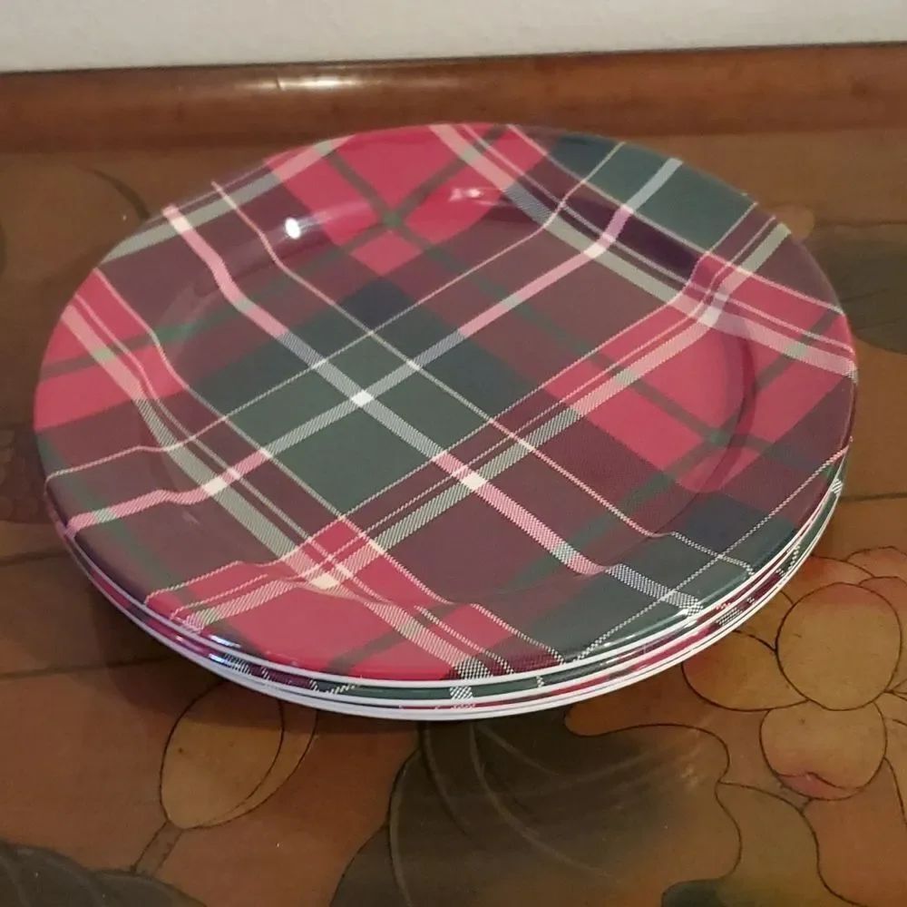 Tommy Bahama Melamine Holiday Salad Plates Set of 4